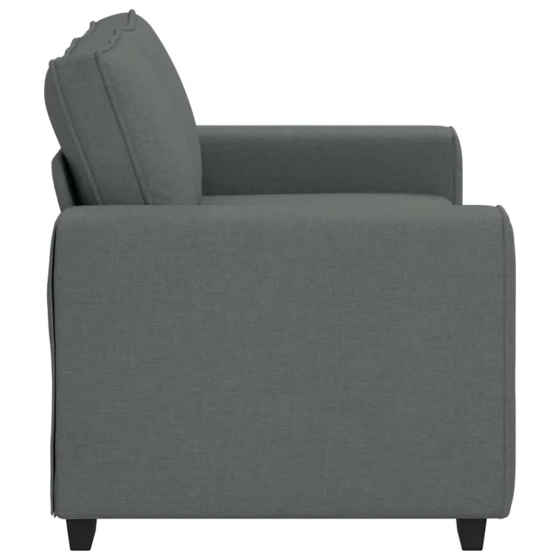 Dvivietė sofa, tamsiai pilka, 160x77x82 cm, audinys