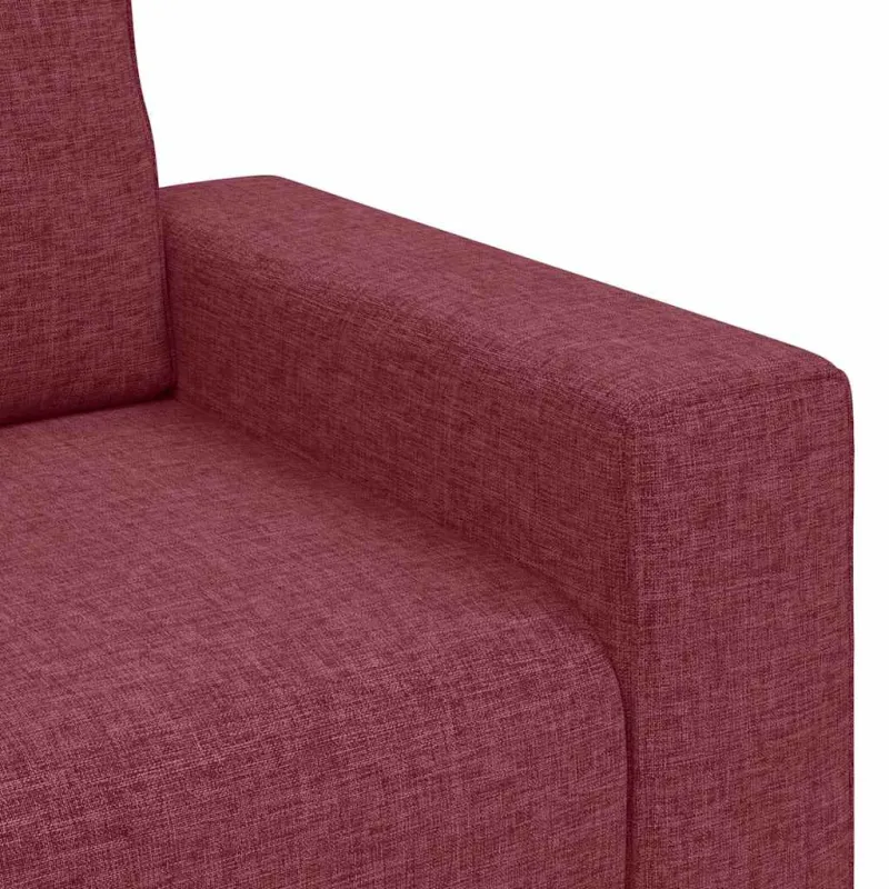 Dvivietė sofa, vyno raudonumo, 160x77x82 cm, audinys