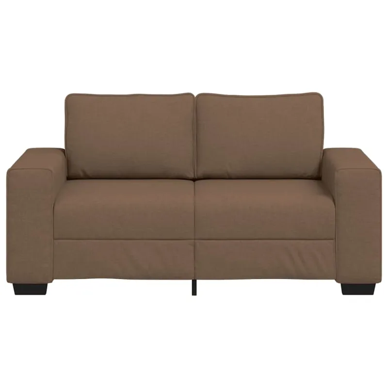 Dvivietė sofa, ruda, 160x77x82 cm, audinys