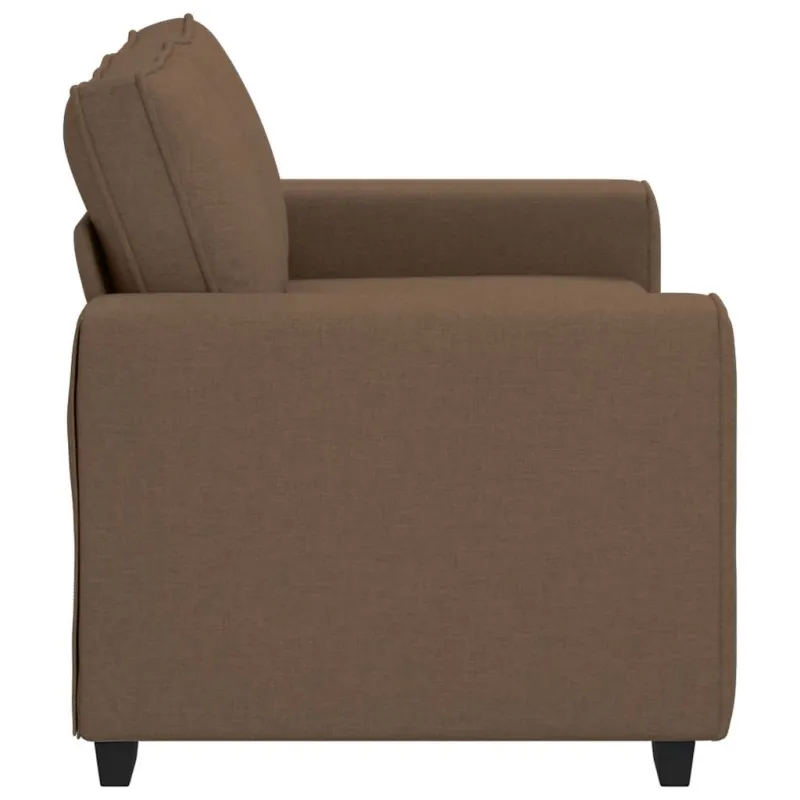 Dvivietė sofa, ruda, 160x77x82 cm, audinys