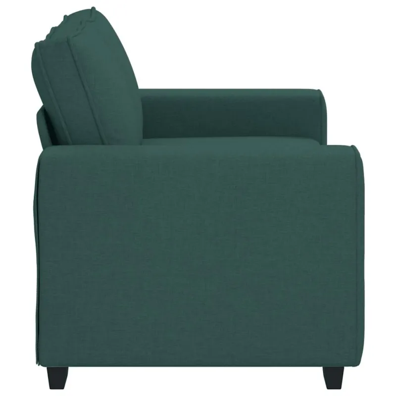 Dvivietė sofa, tamsiai žalia, 160x77x82 cm, audinys