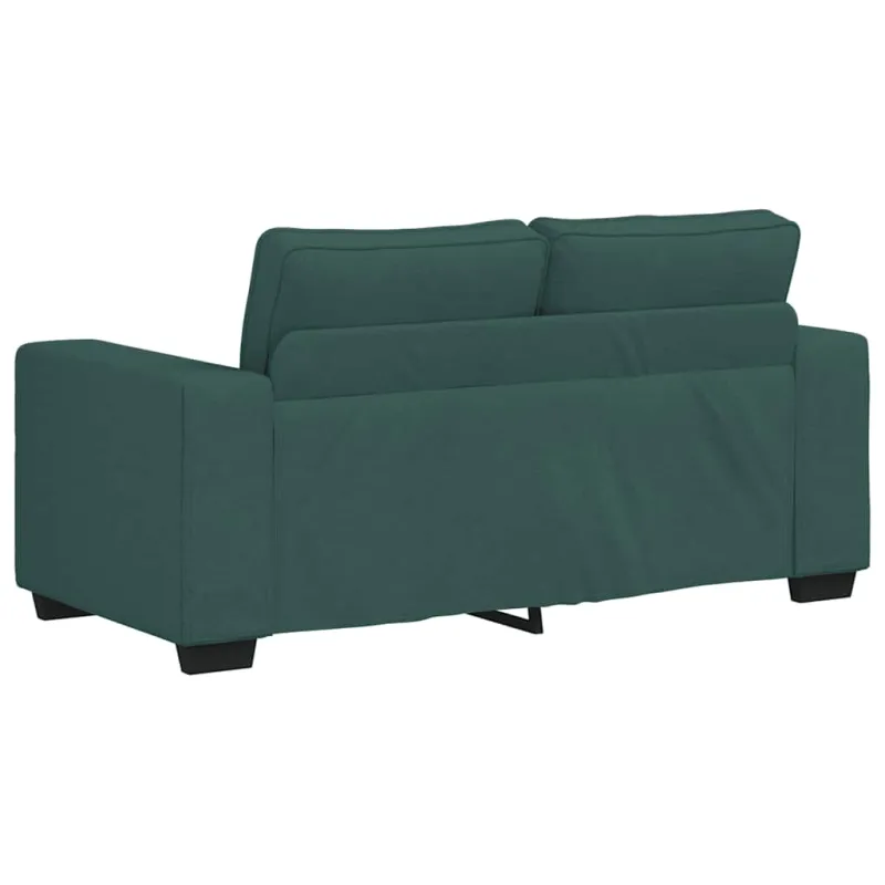 Dvivietė sofa, tamsiai žalia, 160x77x82 cm, audinys