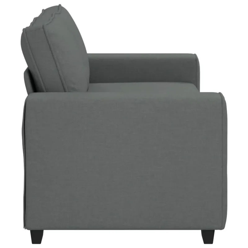 Dvivietė sofa, tamsiai pilka, 180x77x82 cm, audinys