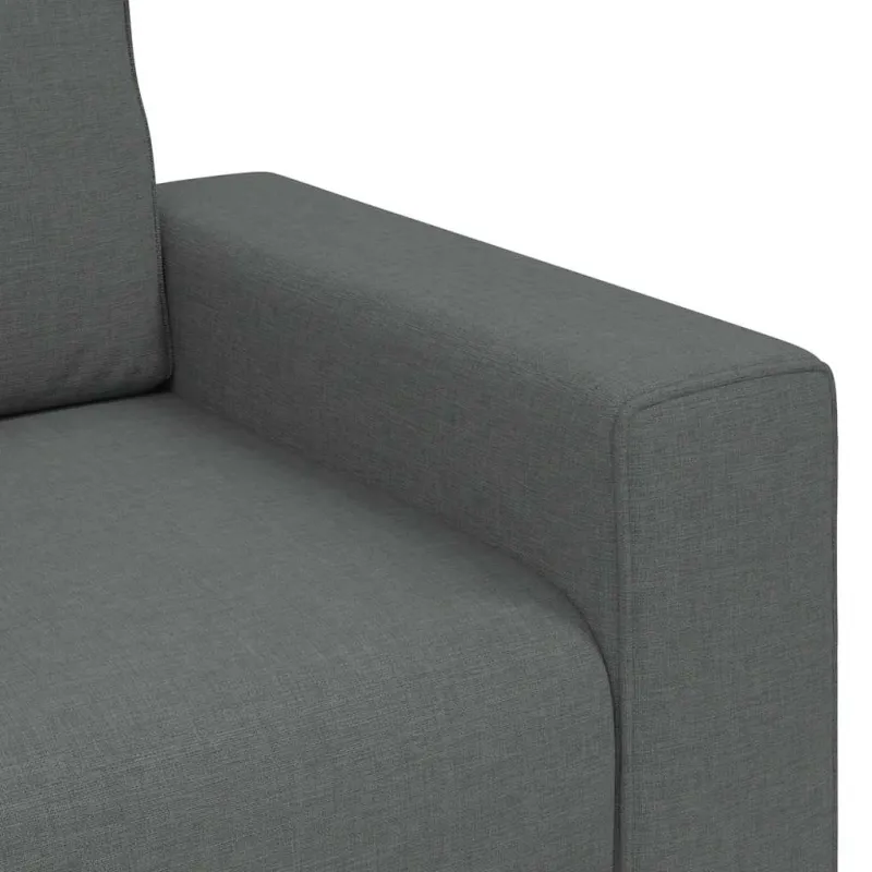 Dvivietė sofa, tamsiai pilka, 180x77x82 cm, audinys