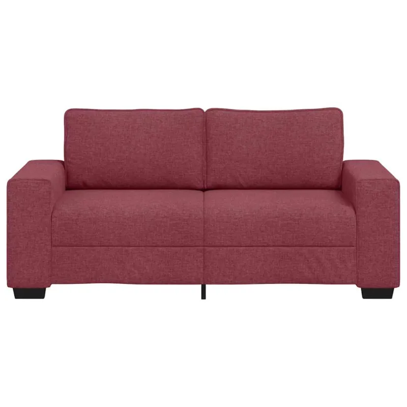 Dvivietė sofa, vyno raudonumo, 180x77x82 cm, audinys