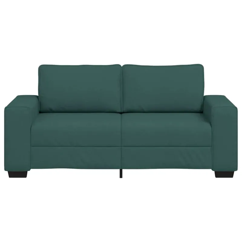 Dvivietė sofa, tamsiai žalia, 180x77x82 cm, audinys