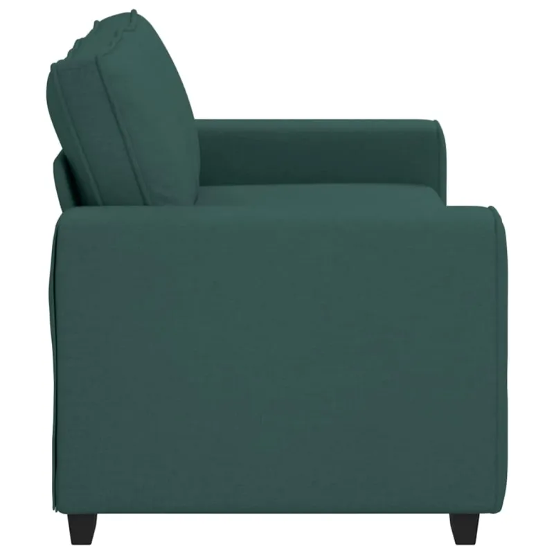 Dvivietė sofa, tamsiai žalia, 180x77x82 cm, audinys