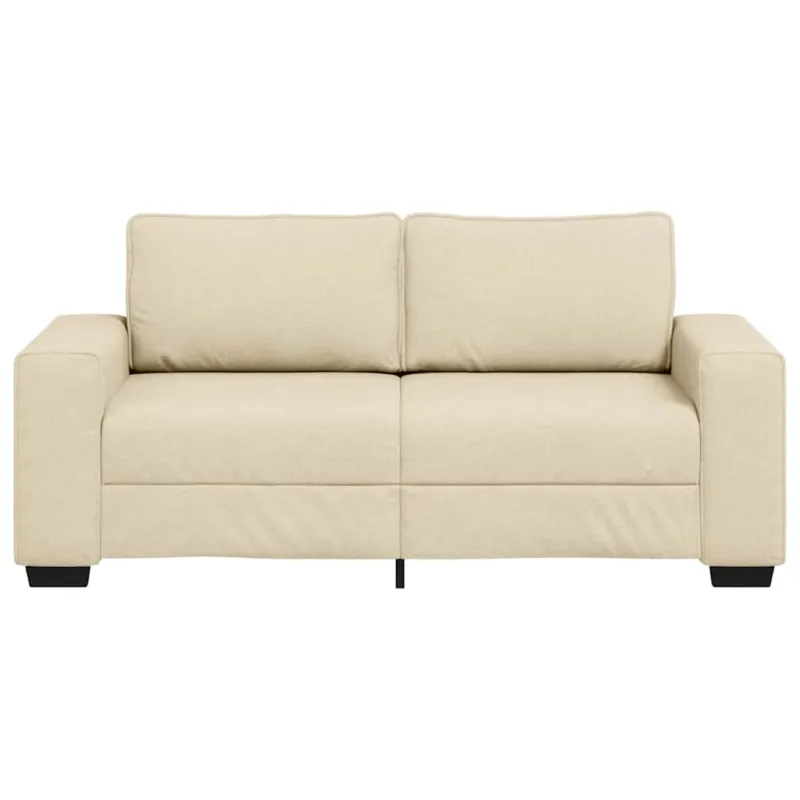 Dvivietė sofa, kreminės spalvos, 180x77x82 cm, audinys