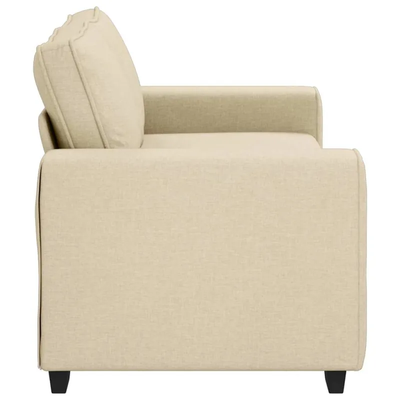 Dvivietė sofa, kreminės spalvos, 180x77x82 cm, audinys
