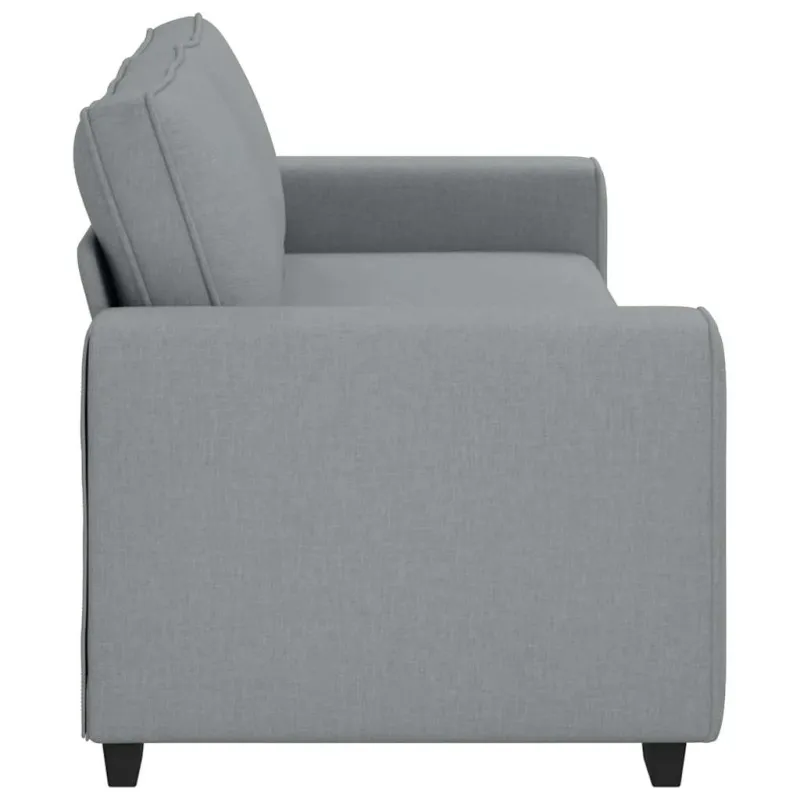 Trivietė sofa, šviesiai pilka, 220x77x82 cm, audinys