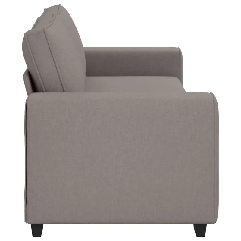 Trivietė sofa, pilkai ruda, 220x77x82 cm, audinys