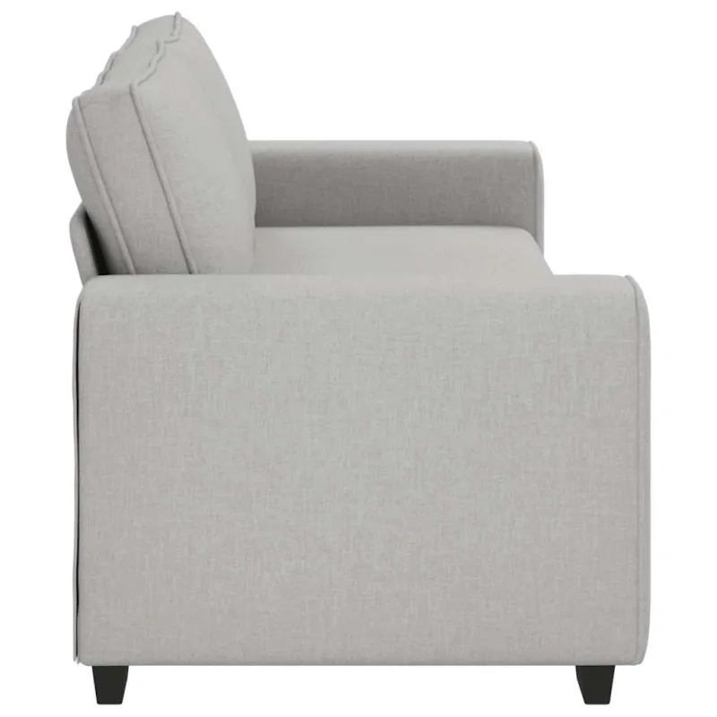 Trivietė sofa, debesų pilka, 220x77x82 cm, audinys