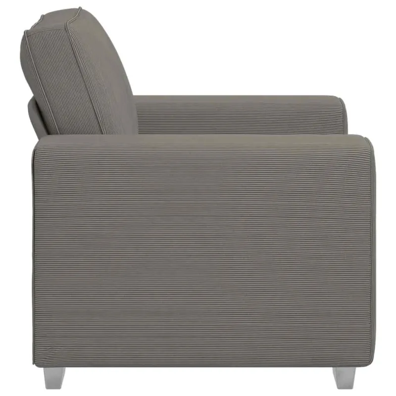 Sofa-kėdė, šviesiai pilka, 100x77x82 cm, velvetas, audinys