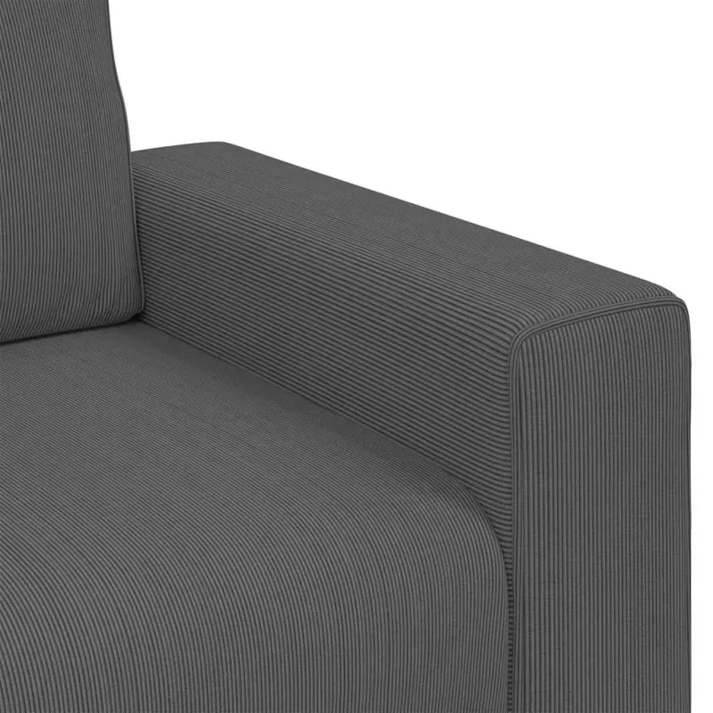Sofa-kėdė, tamsiai pilka, 100x77x82 cm, velvetas, audinys