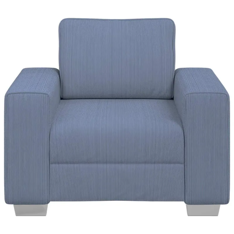 Sofa-kėdė, mėlyna, 100x77x82 cm, velvetas, audinys