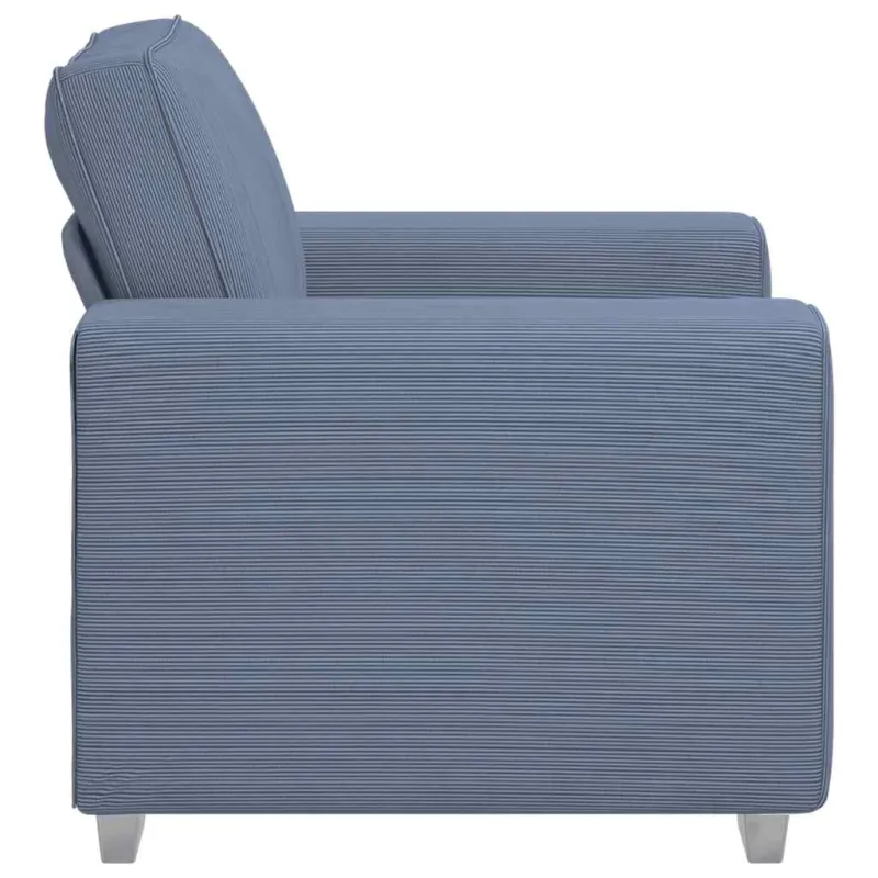 Sofa-kėdė, mėlyna, 100x77x82 cm, velvetas, audinys