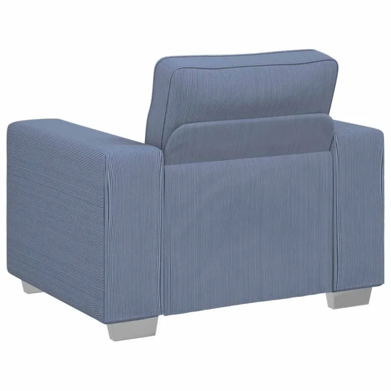 Sofa-kėdė, mėlyna, 100x77x82 cm, velvetas, audinys