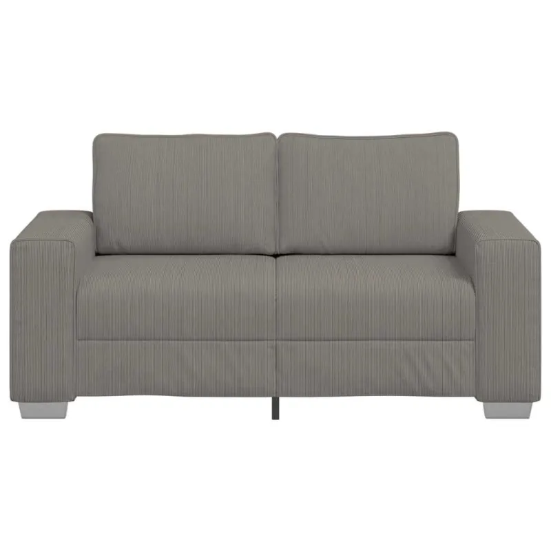 Dvivietė sofa, šviesiai pilka, 160x77x82 cm, velvetas, audinys