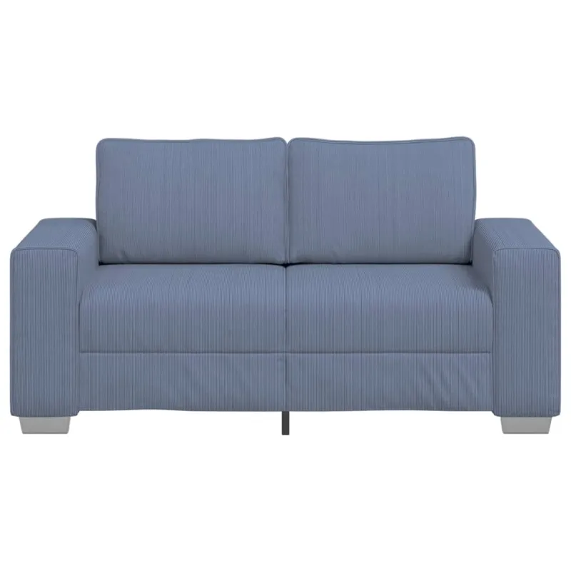 Dvivietė sofa, mėlyna, 160x77x82 cm, velvetas, audinys