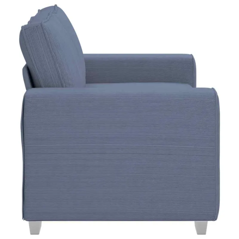 Dvivietė sofa, mėlyna, 160x77x82 cm, velvetas, audinys