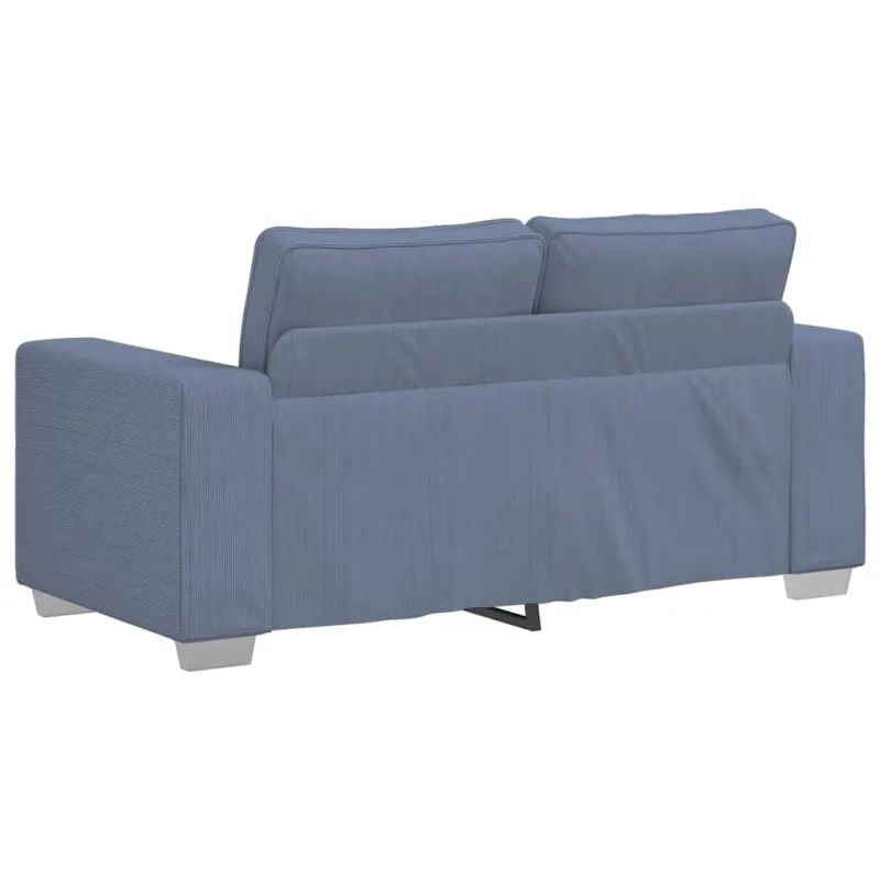 Dvivietė sofa, mėlyna, 160x77x82 cm, velvetas, audinys
