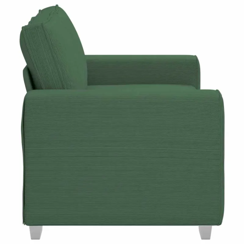 Dvivietė sofa, tamsiai žalia, 160x77x82 cm, velvetas, audinys