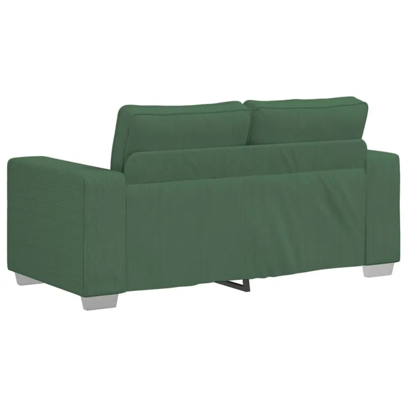 Dvivietė sofa, tamsiai žalia, 160x77x82 cm, velvetas, audinys