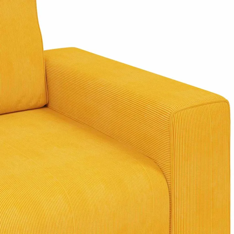 Dvivietė sofa, šviesiai geltona, 160x77x82 cm, velvetas, audinys