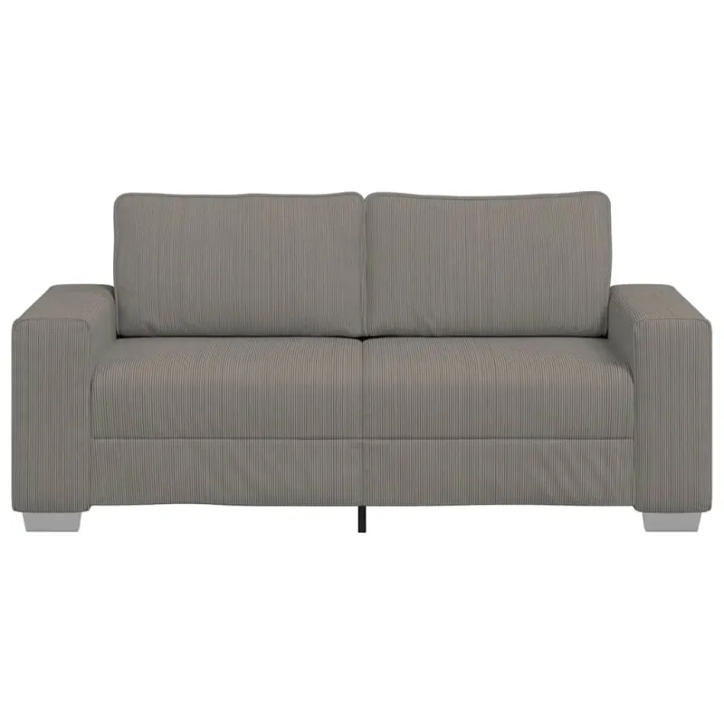 Dvivietė sofa, šviesiai pilka, 180x77x82 cm, velvetas, audinys
