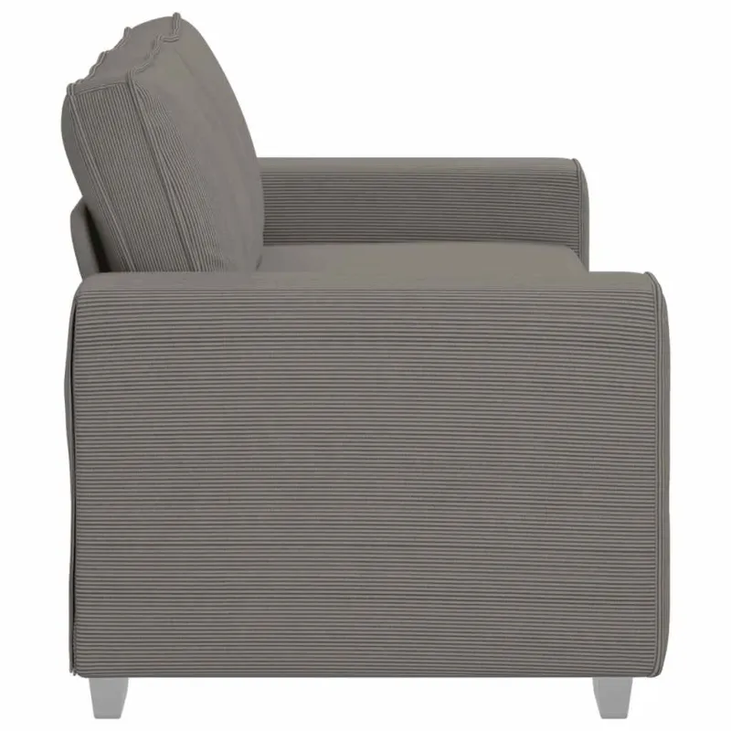 Dvivietė sofa, šviesiai pilka, 180x77x82 cm, velvetas, audinys