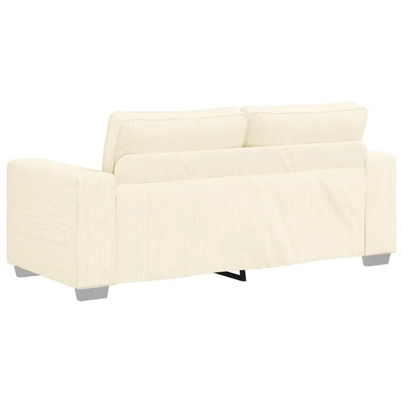 Dvivietė sofa, kreminės spalvos, 180x77x82 cm, velvetas, audinys