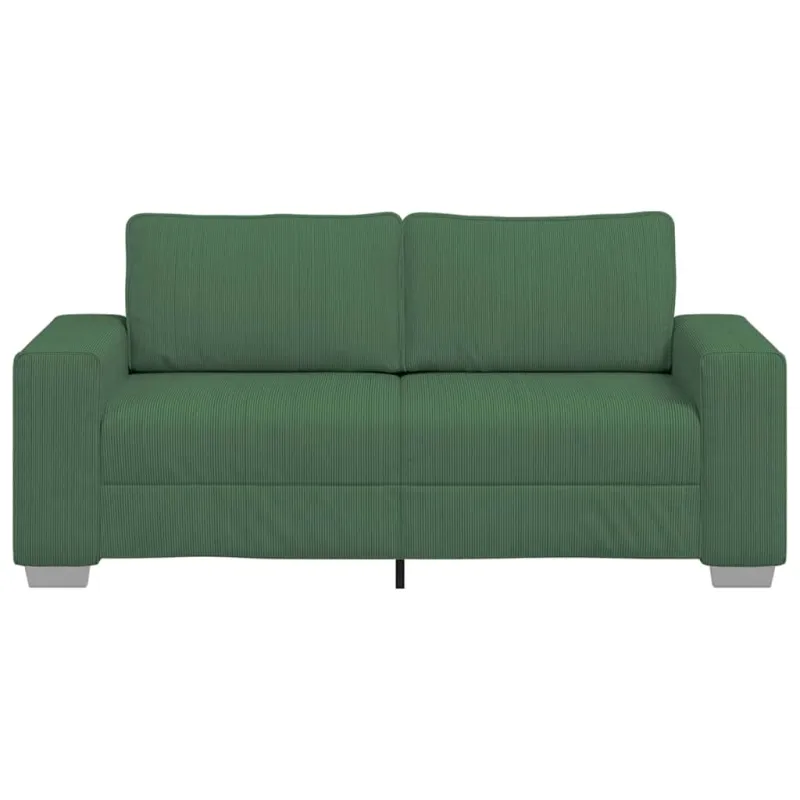 Dvivietė sofa, tamsiai žalia, 180x77x82 cm, velvetas, audinys