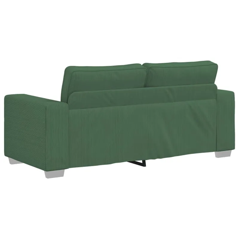 Dvivietė sofa, tamsiai žalia, 180x77x82 cm, velvetas, audinys