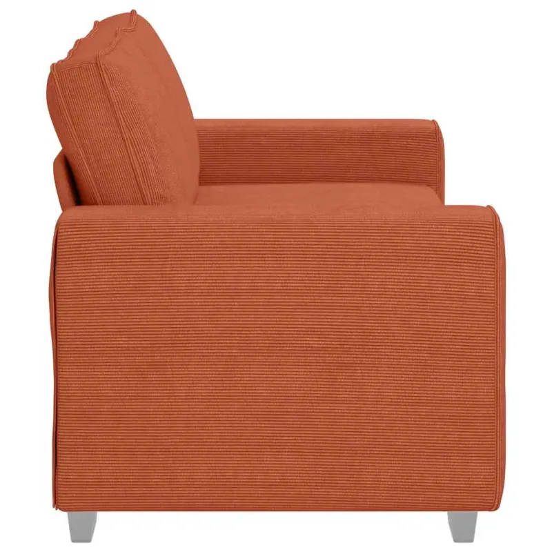 Dvivietė sofa, raudonai oranžinė, 180x77x82 cm, velvetas, audinys