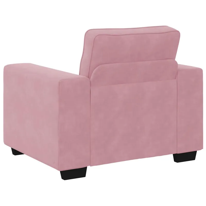 Sofos krėslas, rožinė, 100x77x82 cm, aksomas