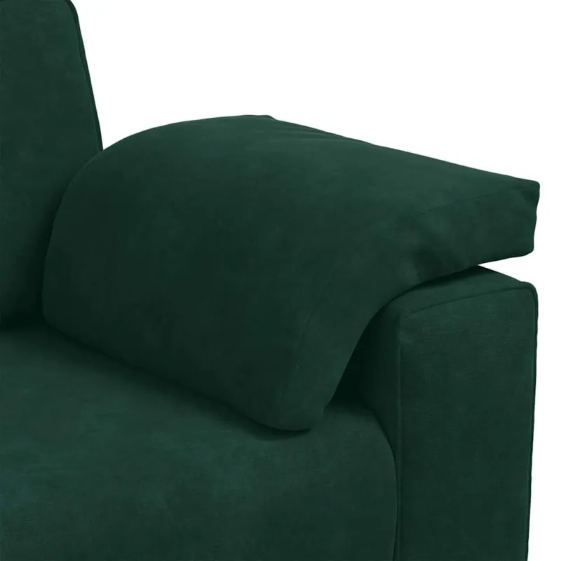 Dvivietė sofa, tamsiai žalia, 160x77x82 cm, aksomas