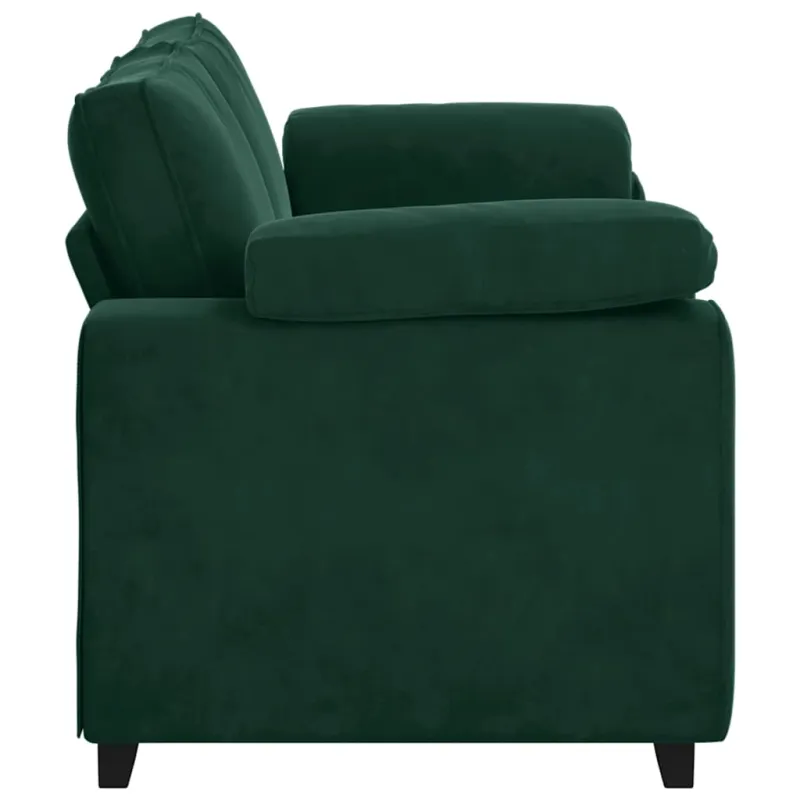 Dvivietė sofa, tamsiai žalia, 180x77x82 cm, aksomas