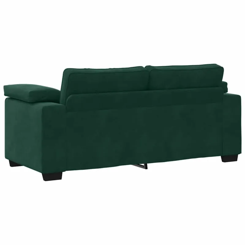 Dvivietė sofa, tamsiai žalia, 180x77x82 cm, aksomas