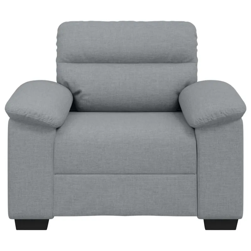 Sofa-kėdė, šviesiai pilka, 100x81x84 cm, audinys