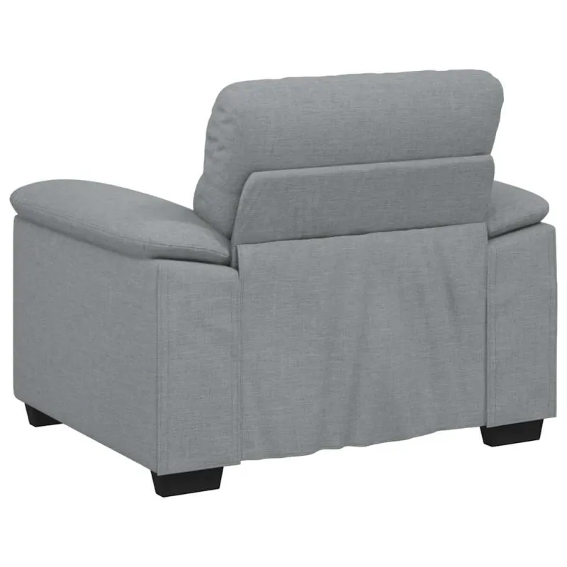 Sofa-kėdė, šviesiai pilka, 100x81x84 cm, audinys