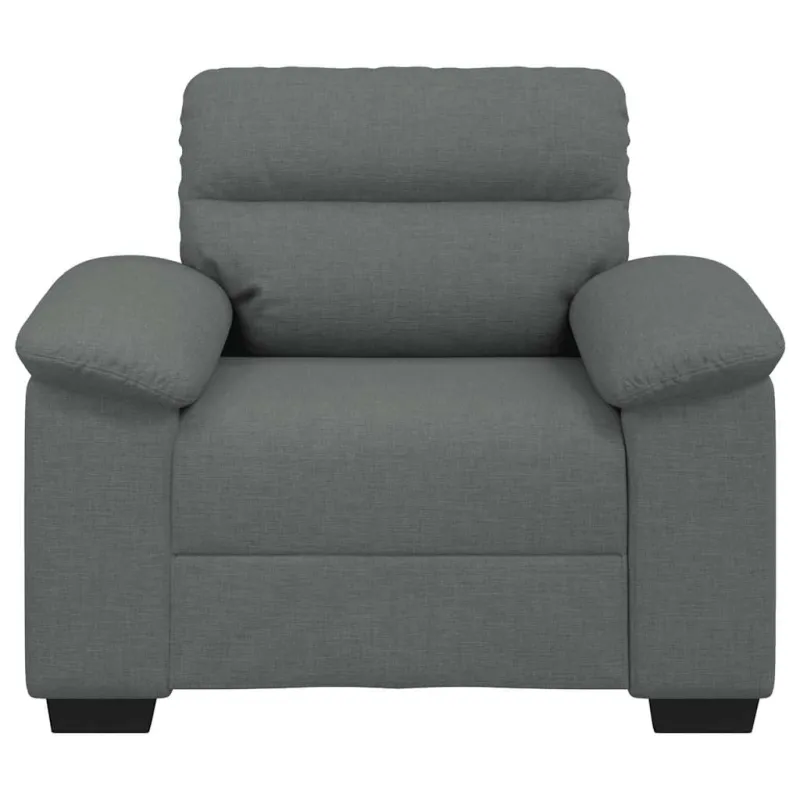 Sofa-kėdė, tamsiai pilka, 100x81x84 cm, audinys