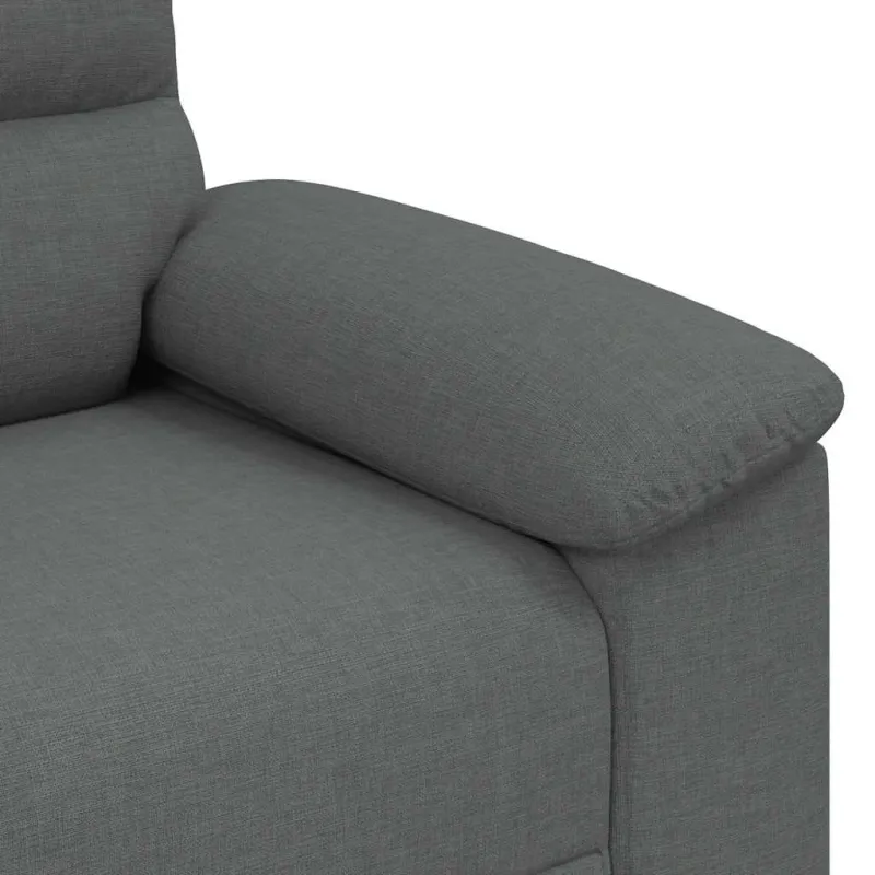 Sofa-kėdė, tamsiai pilka, 100x81x84 cm, audinys