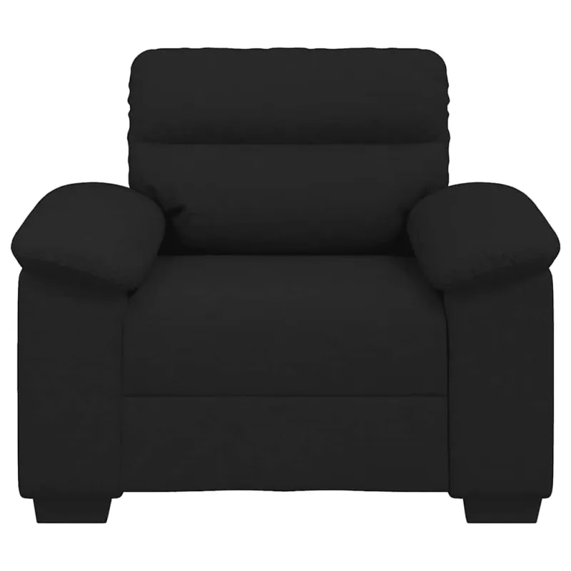 Sofa-kėdė, juoda, 100x81x84 cm, audinys