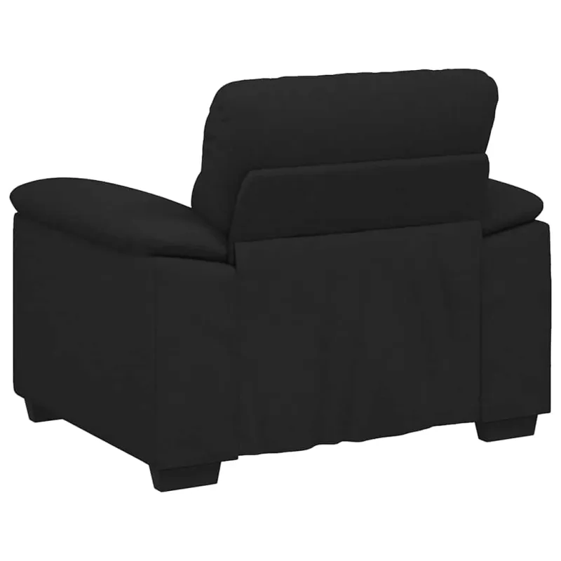 Sofa-kėdė, juoda, 100x81x84 cm, audinys