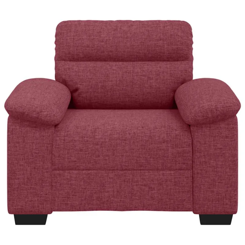 Sofa-kėdė, vyno raudonumo, 100x81x84 cm, audinys
