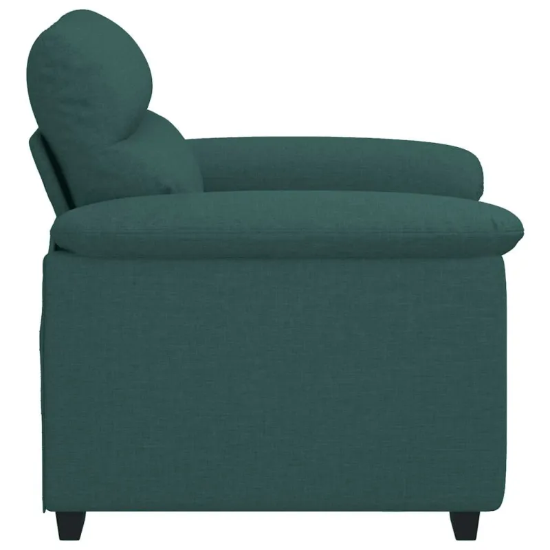 Sofa-kėdė, tamsiai žalia, 100x81x84 cm, audinys
