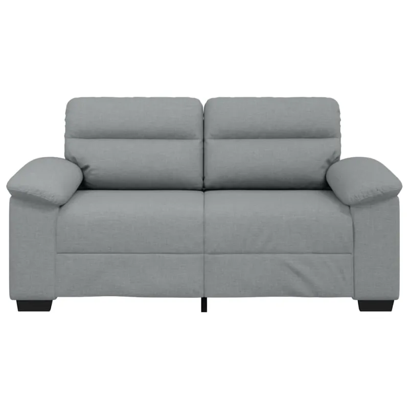 Dvivietė sofa, šviesiai pilka, 160x81x84 cm, audinys