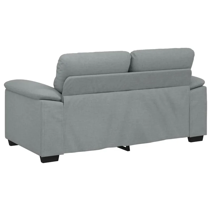 Dvivietė sofa, šviesiai pilka, 160x81x84 cm, audinys