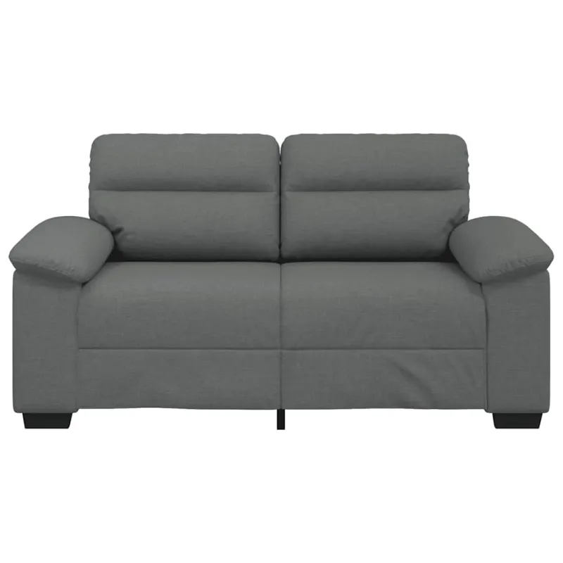 Dvivietė sofa, tamsiai pilka, 160x81x84 cm, audinys