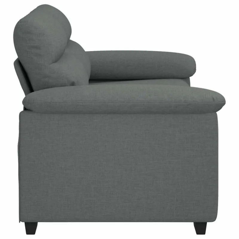 Dvivietė sofa, tamsiai pilka, 160x81x84 cm, audinys